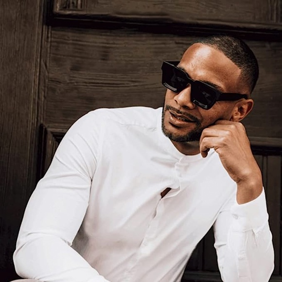 Retro Thick Square Frame Best Sunglasses for Men Women Rectangle Y2K Sunglasses - Picture 3 of 5